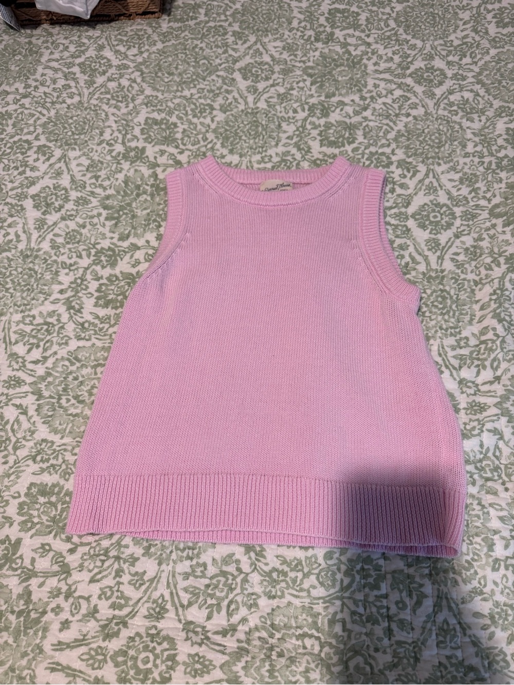 Women’s Pink Knit Sleeveless Top